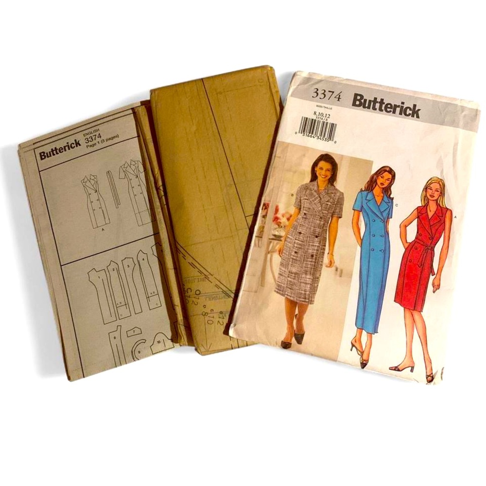 Butterick 3374 Uncut VTG Suit Dress Sewing Pattern